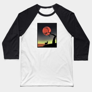 Moon Goat Baseball T-Shirt